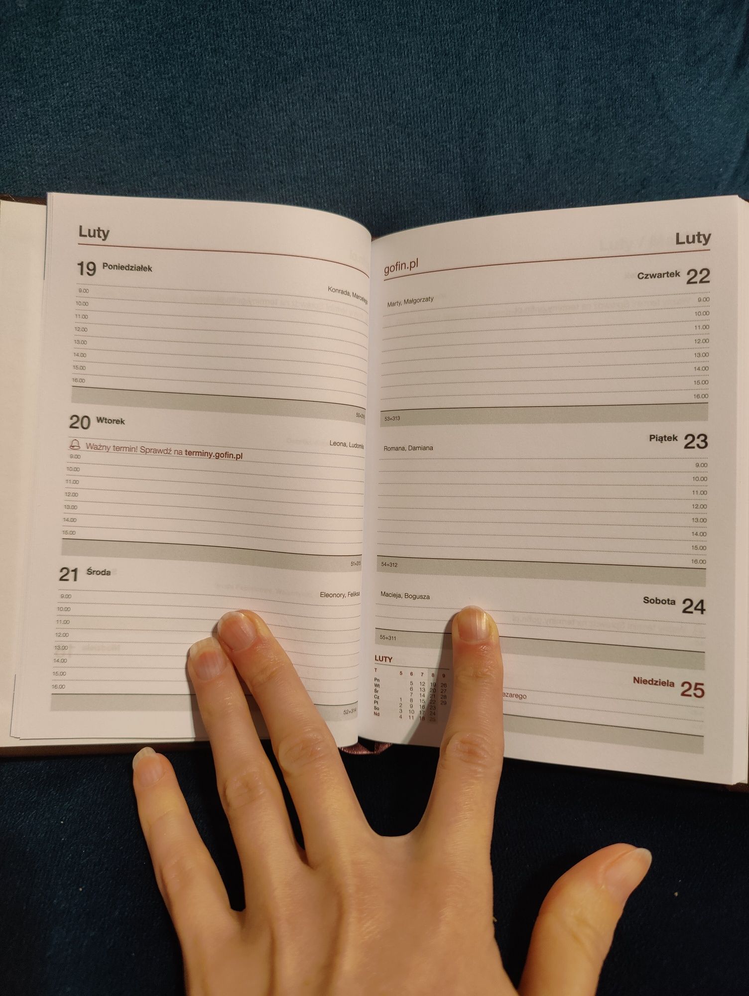 Kalendarz książkowy 2024