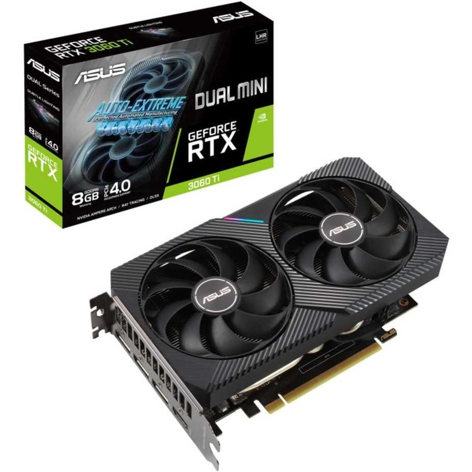 Asus DUAL GeForce® RTX 3060 Ti V2 DUAL MINI LHR 8GB GDDR6