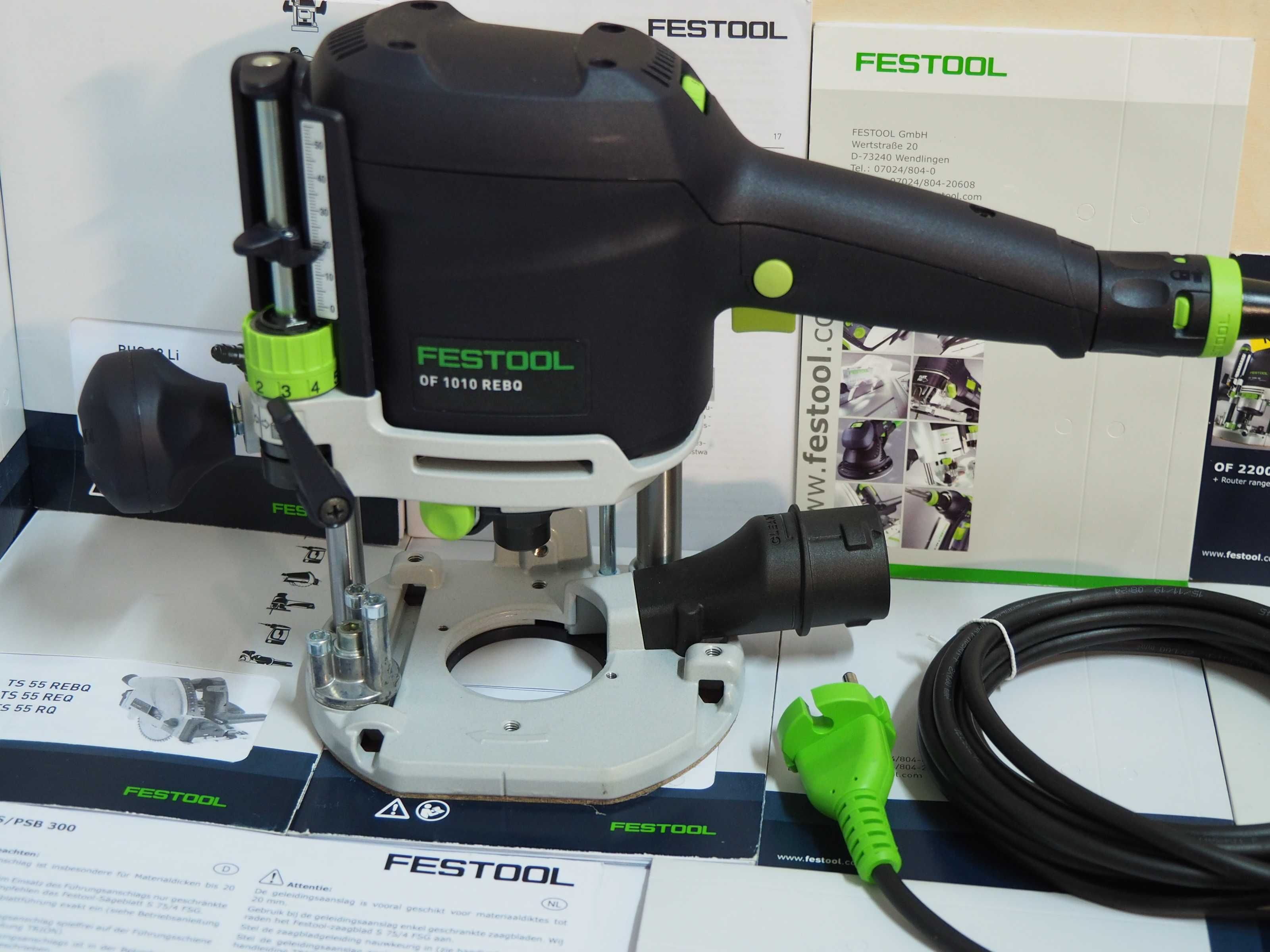 Przemyslowa frezarka FESTOOL OF 1010 REBQ-PLUS niemiecka nowa 1010w