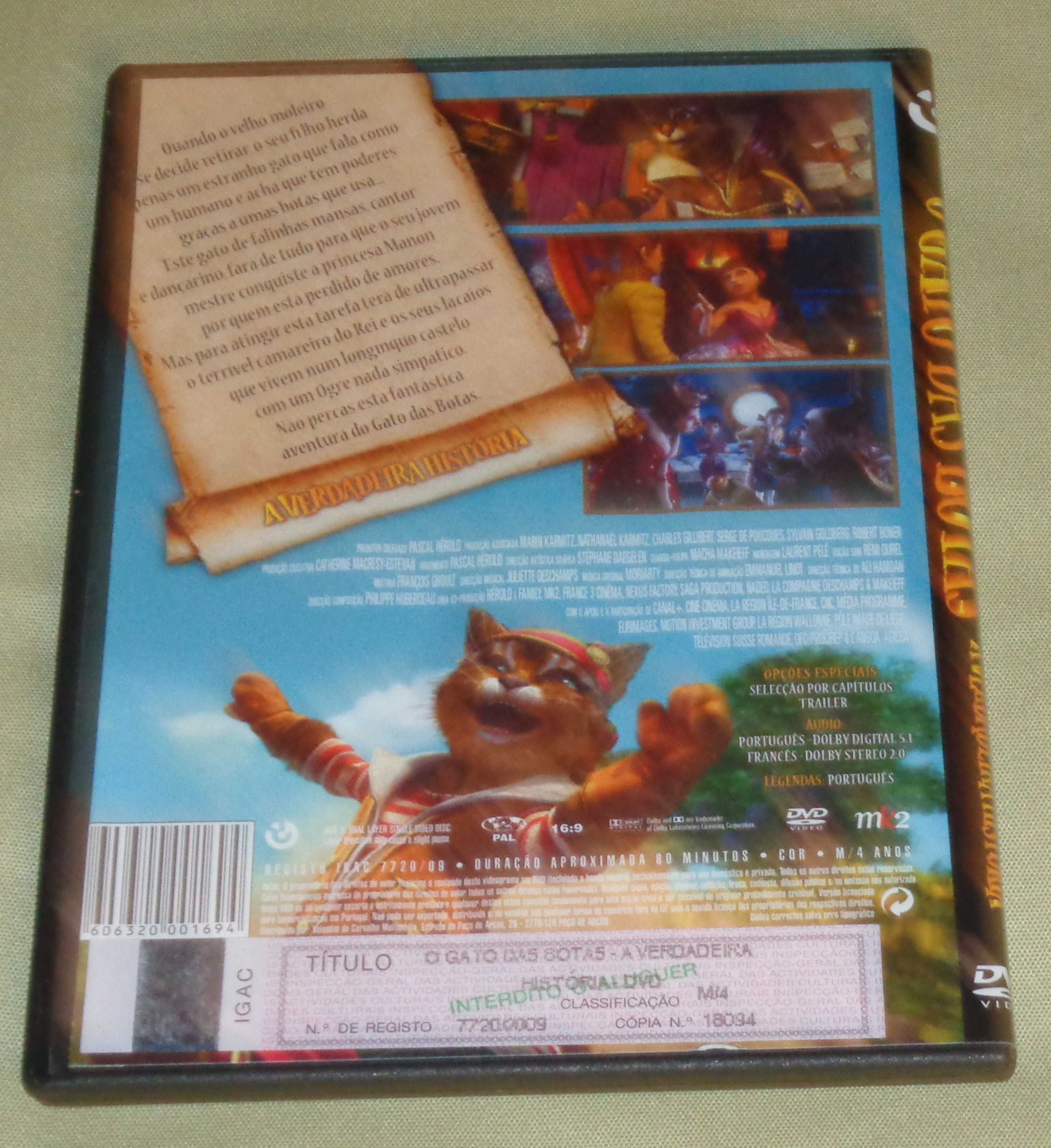 DVD O Gato das Botas - A Verdadeira História