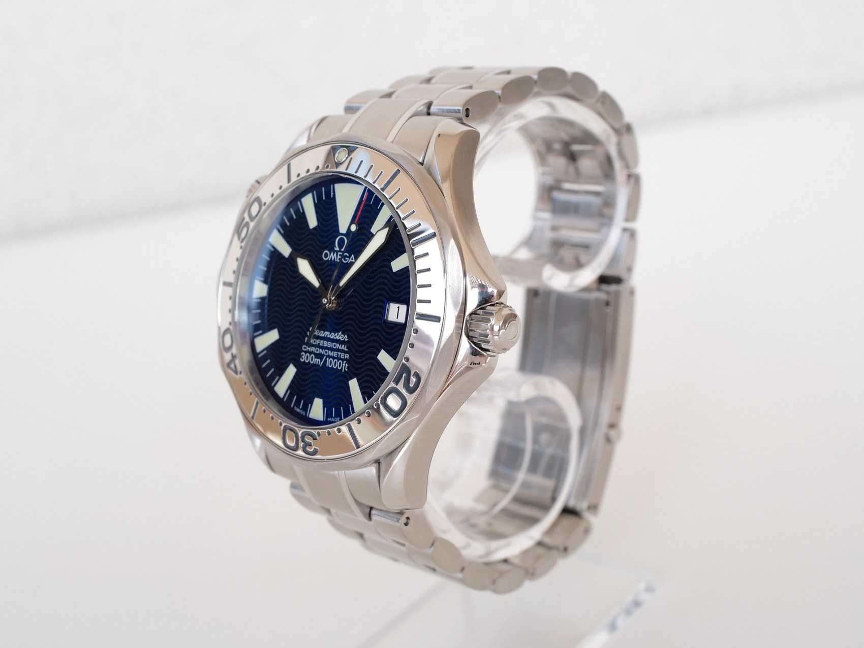 Omega Seamaster Diver 300 M Automatic Electric Blue Dial 41mm