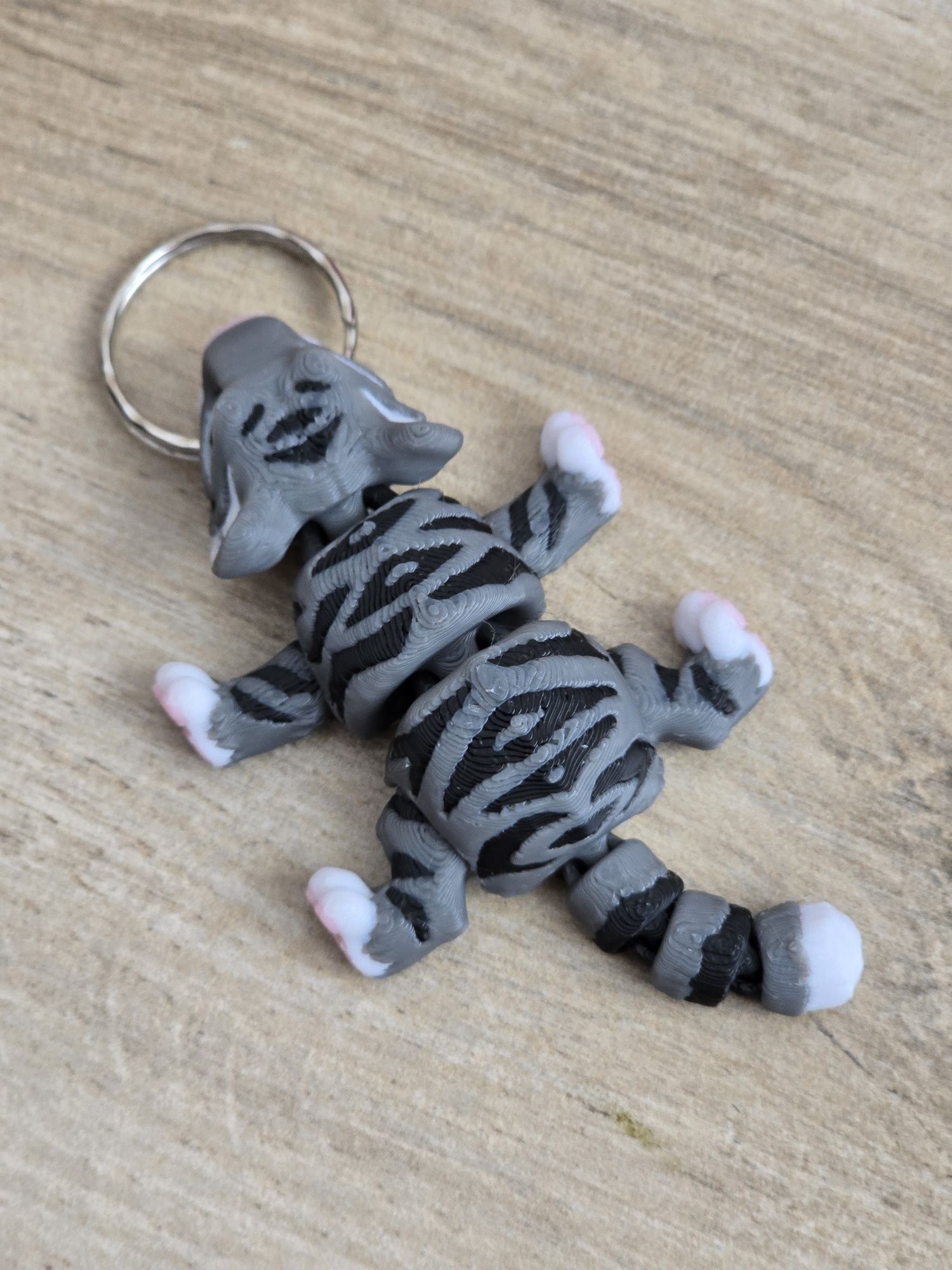 Breloczek Tygrys 3d - Brelok Druk3d fidget Keychain mixGadzet