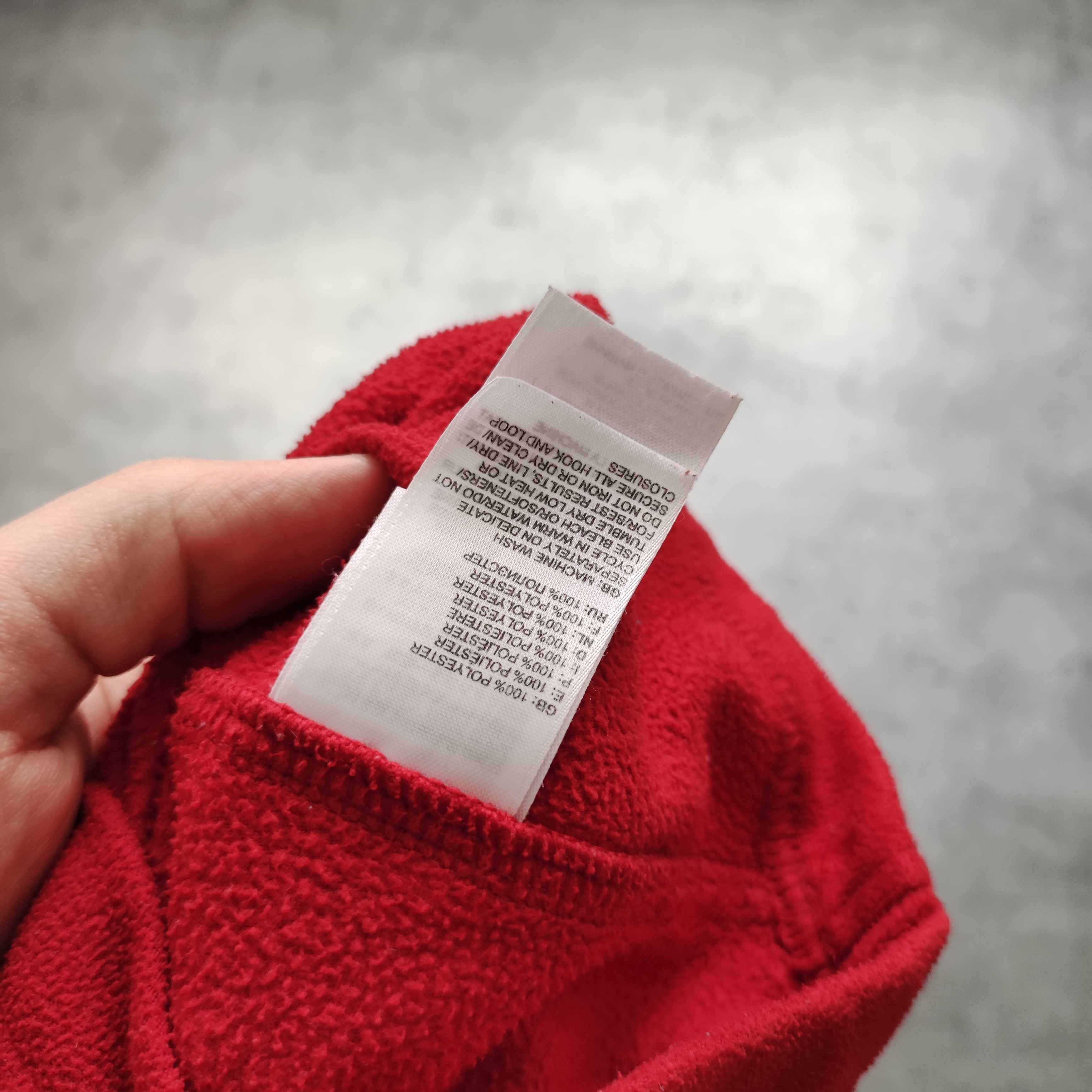 MĘSKA Bluza PREMIUM TNF The North Face Czerwona Polartec TKA100 Suwak