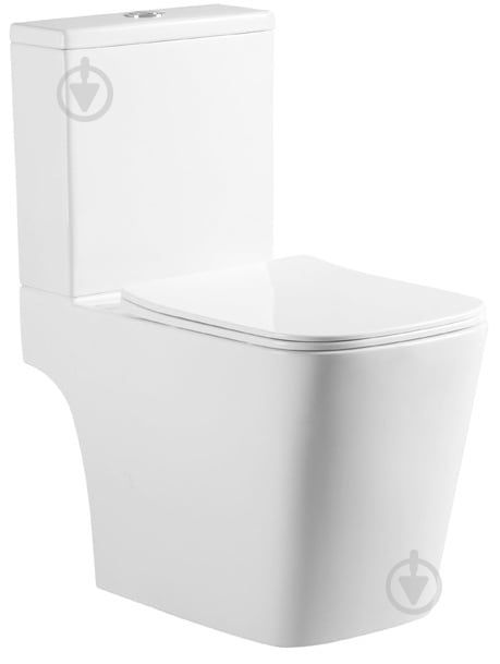 Унітаз-компакт ScandiSPA EDDA Rimless з сидінням SLIM soft-close 3/6 л