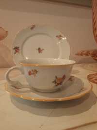 Trio giesche 1939-45 stara piękna porcelana dla kolekcjonera