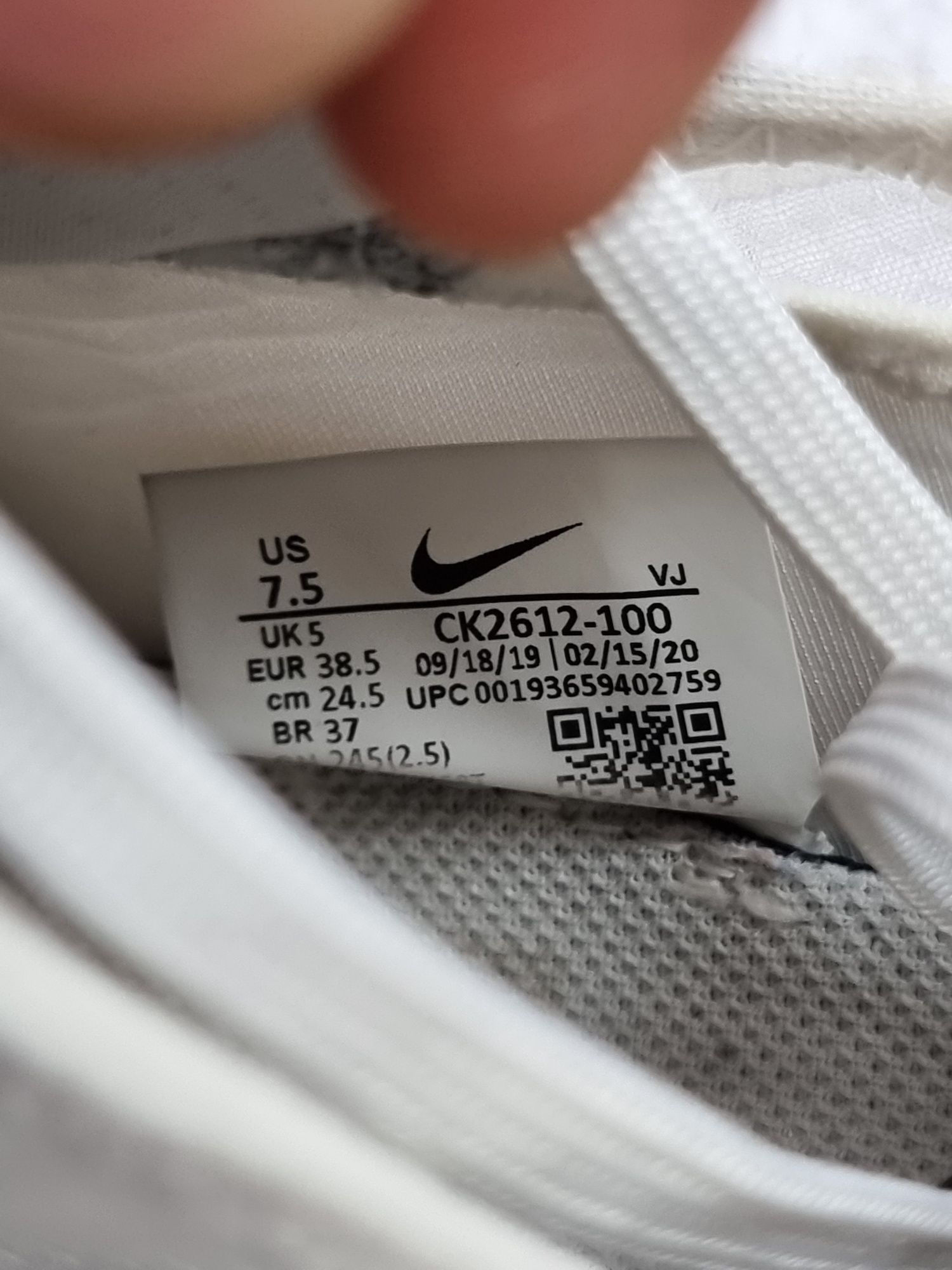 Buty Damskie Nike Air Max 38.5 Sportowe Sneakersy Białe White