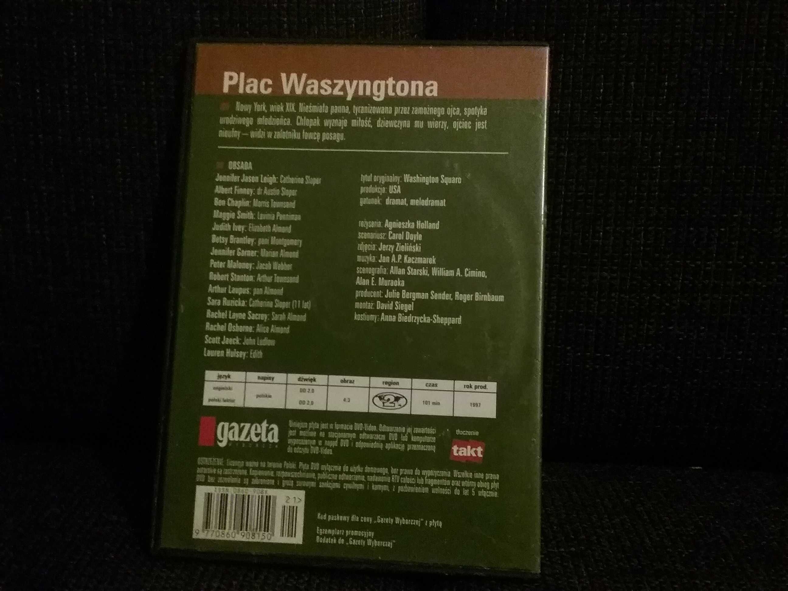 Film DVD pt. "Plac Waszyngtona"