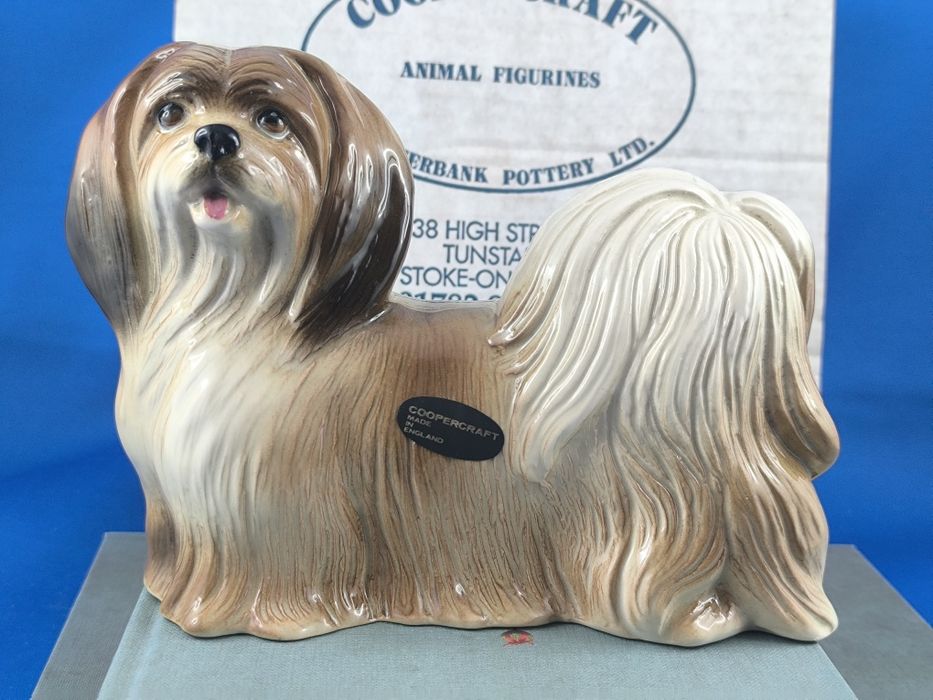 Pies Lhasa Apso Cooper Craft Anglia #porcelana #dekoracja