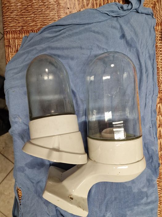 Komplet lamp skośne z PRL