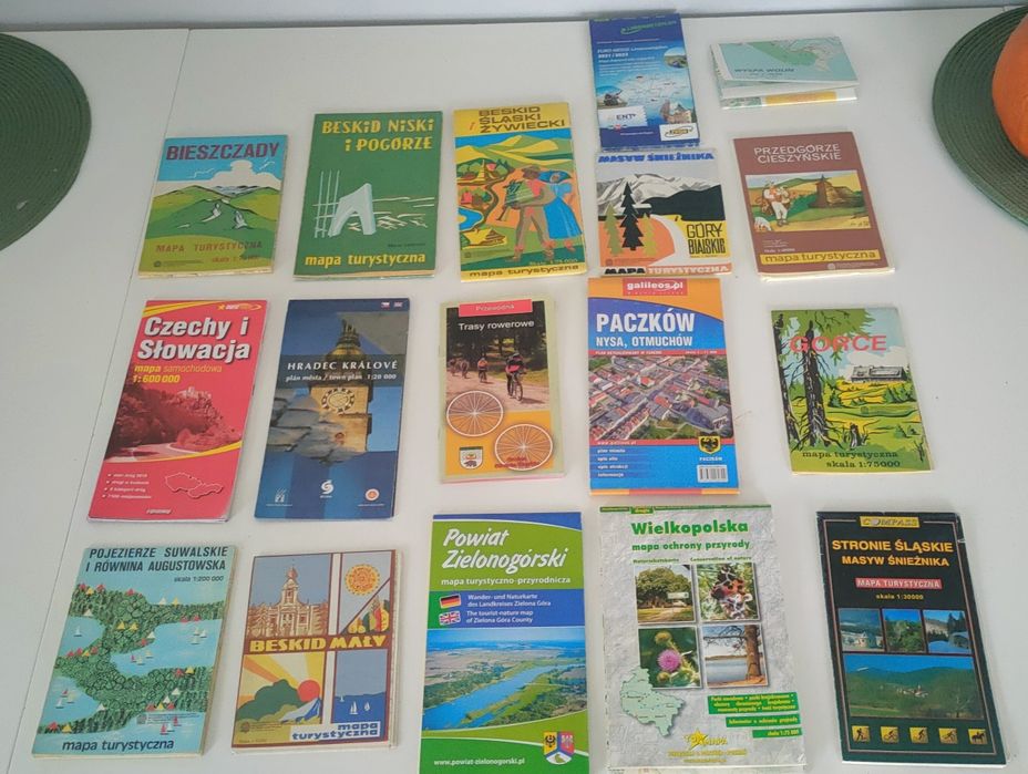 Mapy turystyczne Bieszczady, Beskid, 17 sztuk