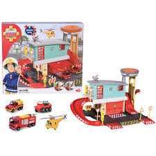 Пожежна станція Пожежний Сем Fireman Sam з треком та транспортом
