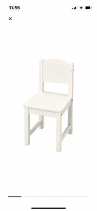 NOWE Krzesło krzesełko dla dzieci Sundvik białe