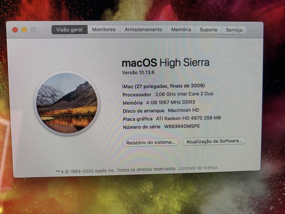 Computador iMac 2009