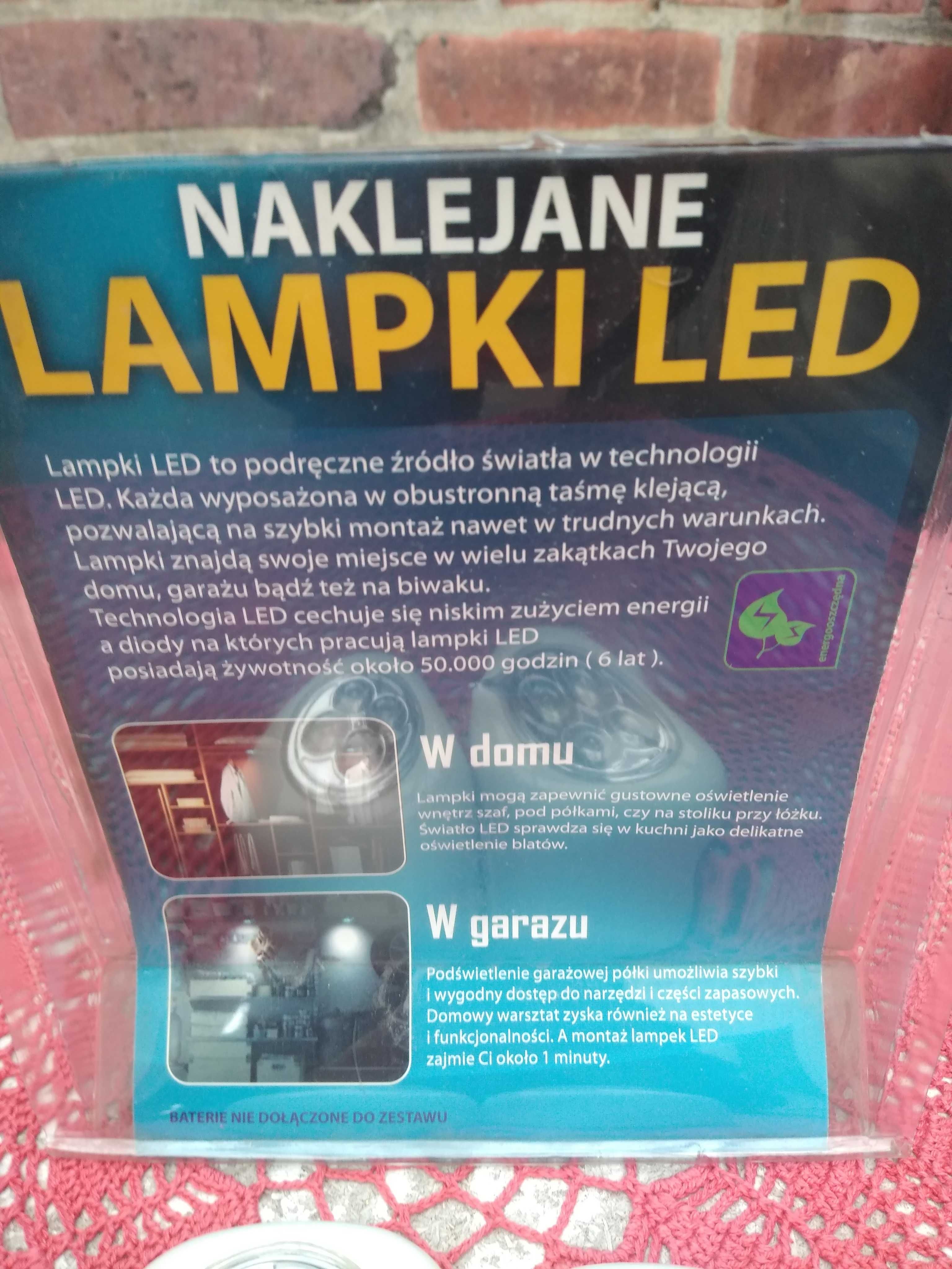 Lampki LED naklejane