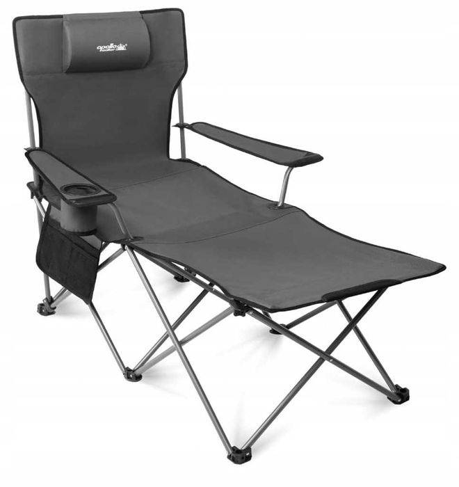 Apollo walker Krzesło kempingowe, leżak z oparciem do 150kg, A-.