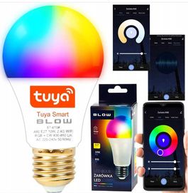 Żarówka LED E27 TUYA WIFI RGB+W SMART programator