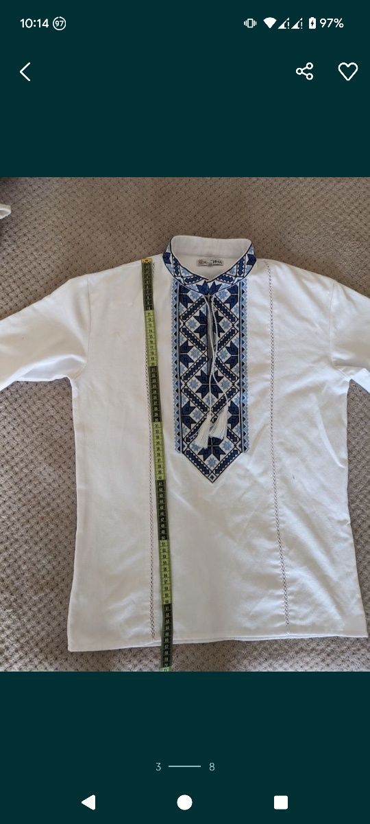 Чоловіча вишиванка ( сорочка) розмір М.