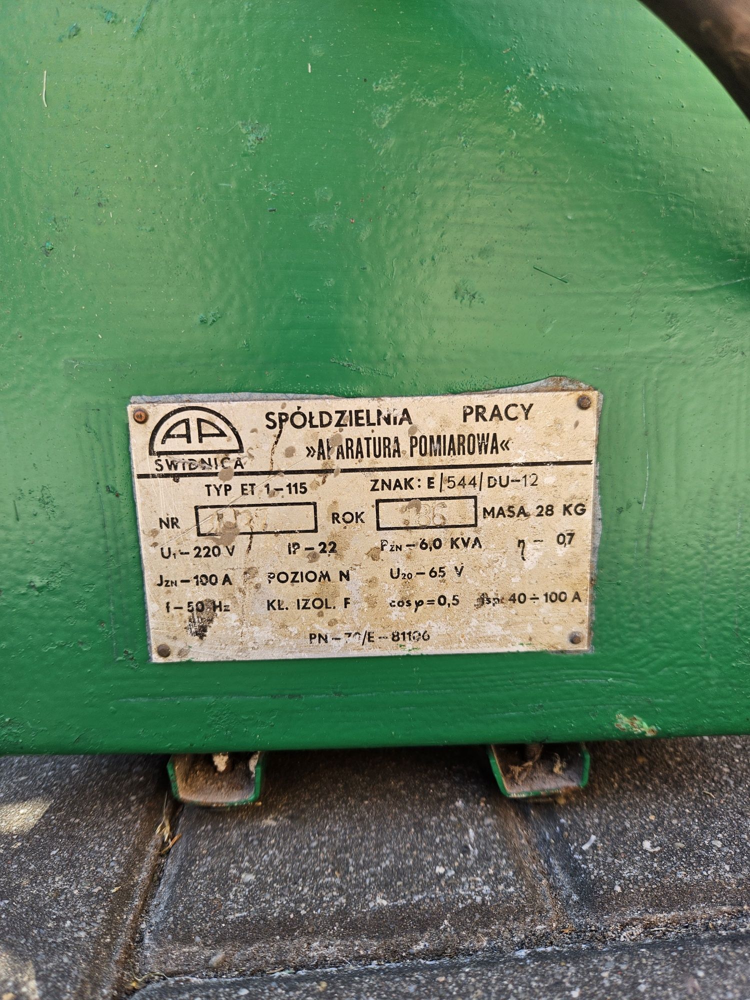 Spawarka transformatorowa ET 1-115