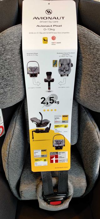 Zestaw fotelik Avionaut Pixel Venicci 0-13kg + Baza IQ isofix