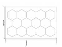 Lampa hexagon  plaster miodu