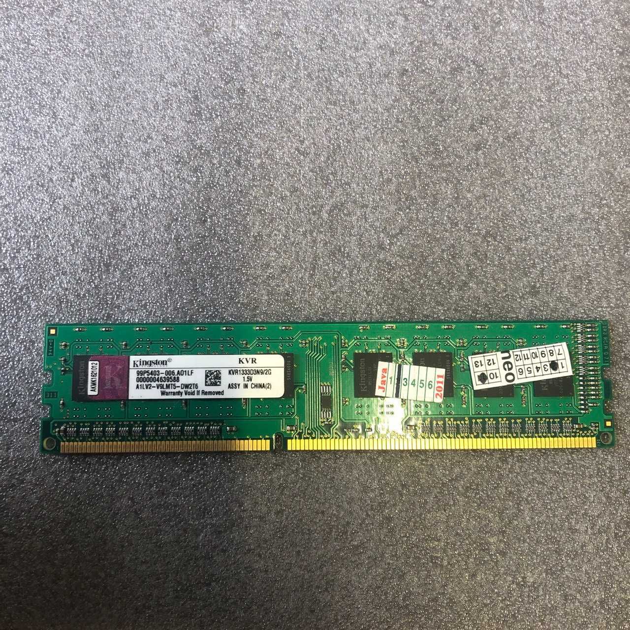 Micron 4Gb DDR3-1333 PC3 та Kingston 2GB, PC3 (DDR3-1333)