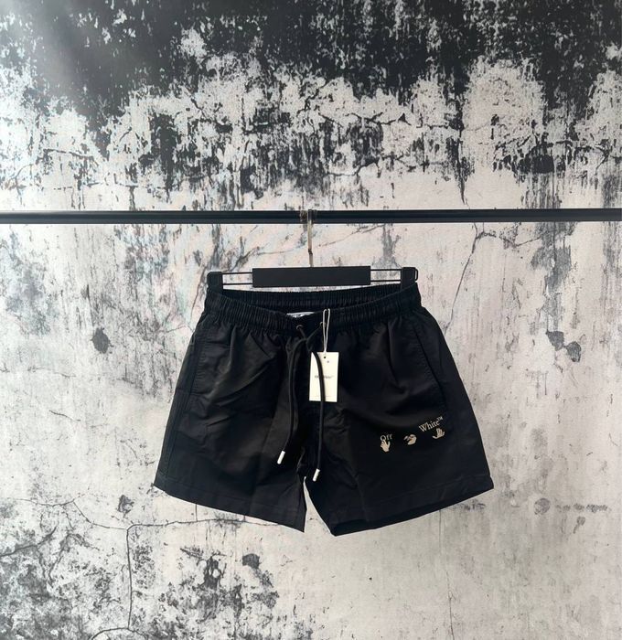 Шорты OFF-white пляжные для бассейна мужские черные плавательные