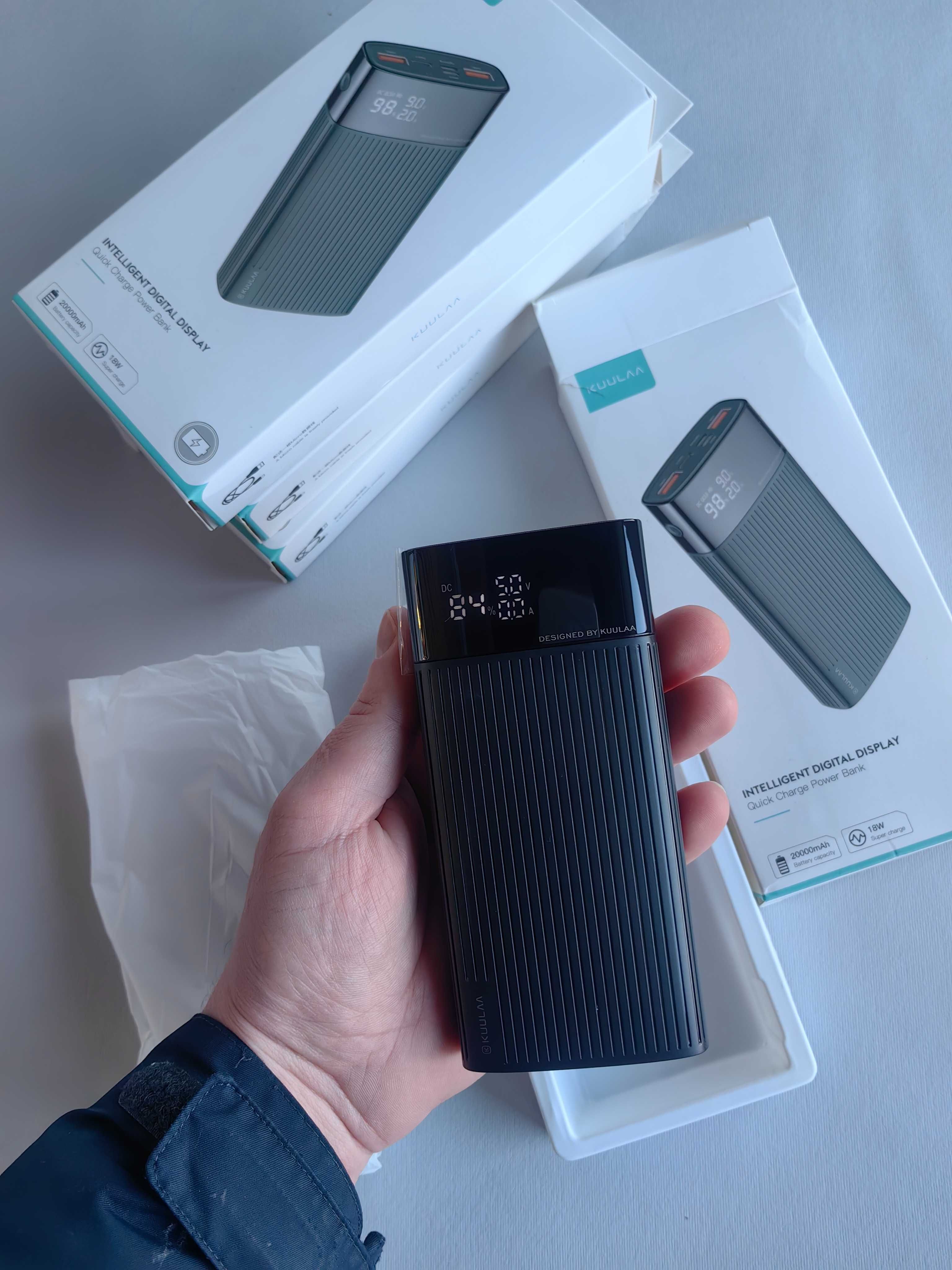 Повербанк KUULAA Power Bank 20000mAh QC PD 3.0 PoverBank Fast Charging