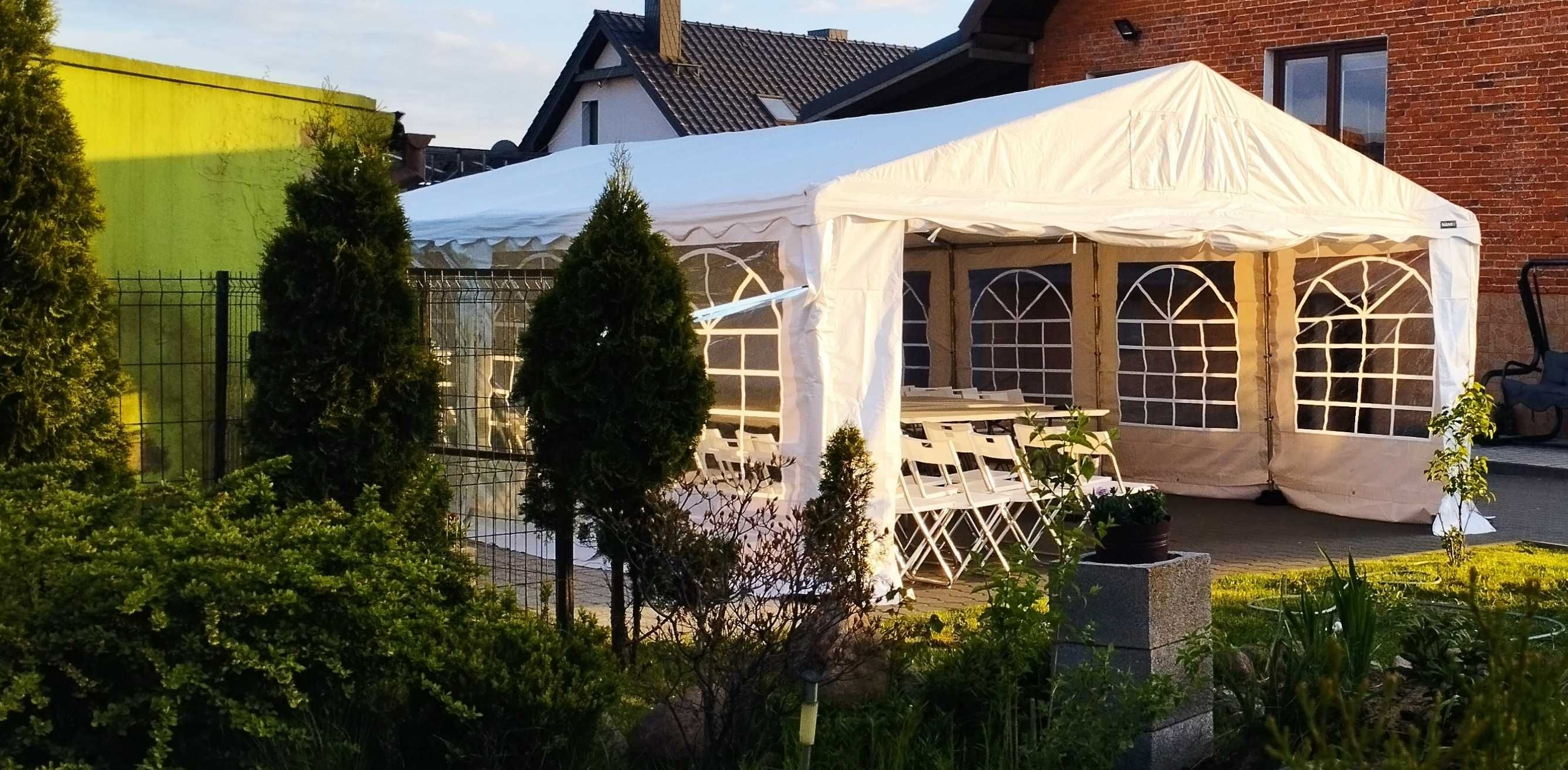 Wynajem NAMIOT IMPREZOWY NAMIOTEVENT stoły krzesła zastawa