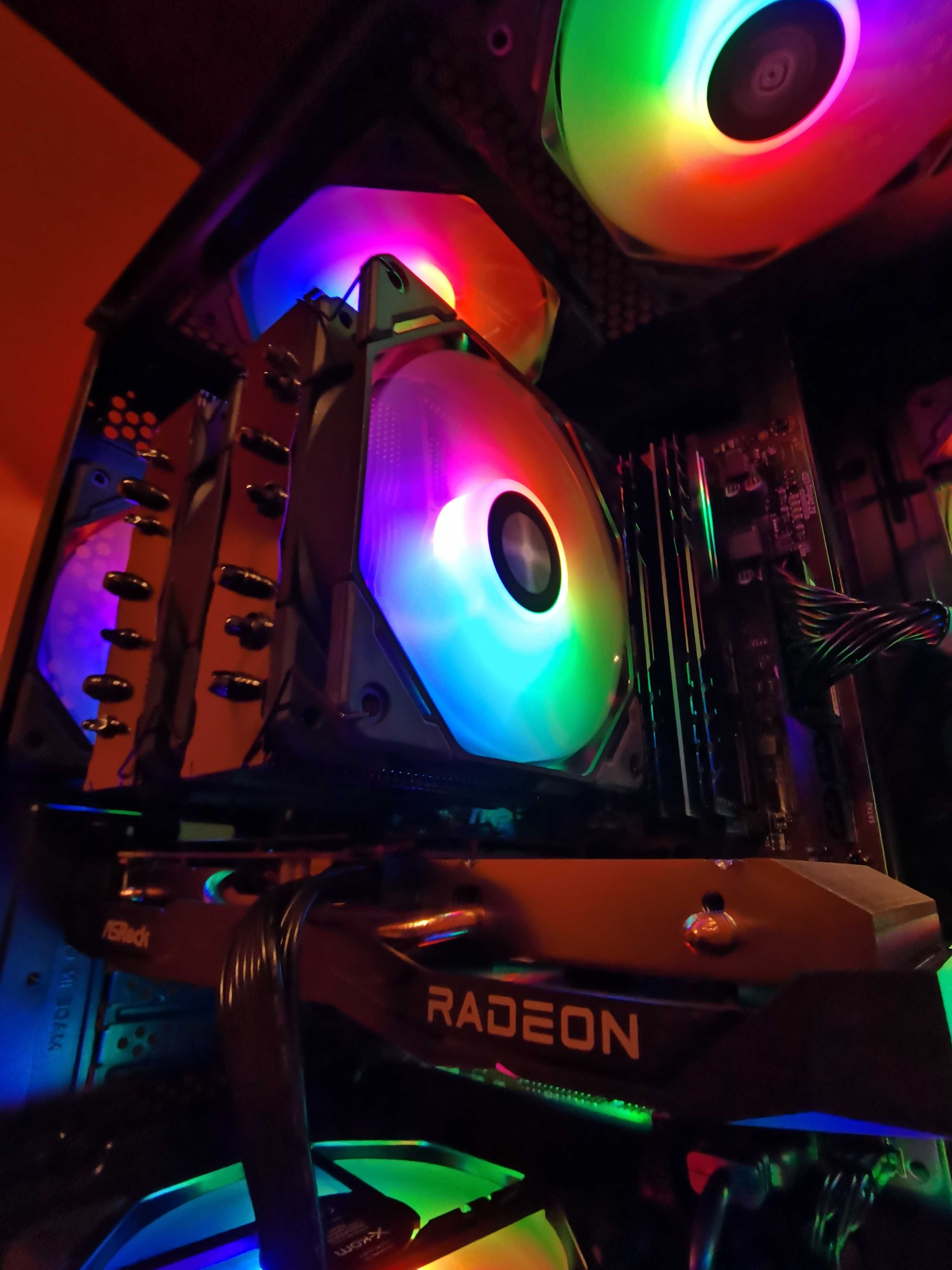 Ryzen 5 5600 • RX 6600 • 48GB RAM • SSD+HDD - komputer do gier z RGB