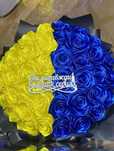 Букет роз с атласной ленты / букет троянд с атласної стрічки