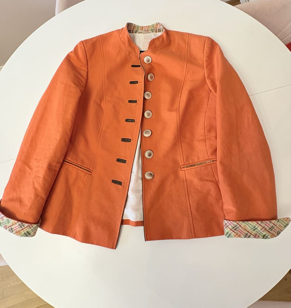 Elegancki premium żakiet marynarka ze stójką Bauer rozm. 38