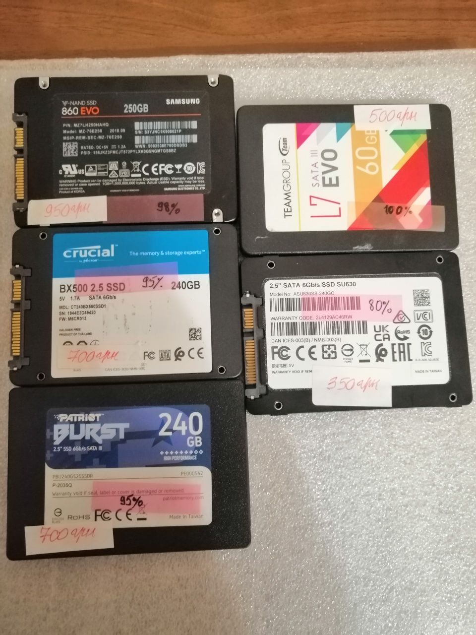 SSD накопичувачі KINGSTON