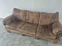 Skórzana sofa z fotelami