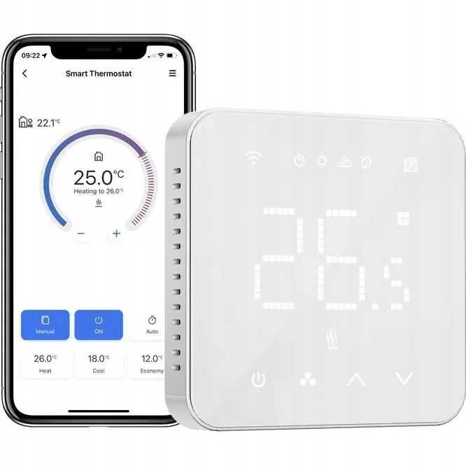 Inteligentny termostat Meross Smart Wi-Fi Thermostat MTS200