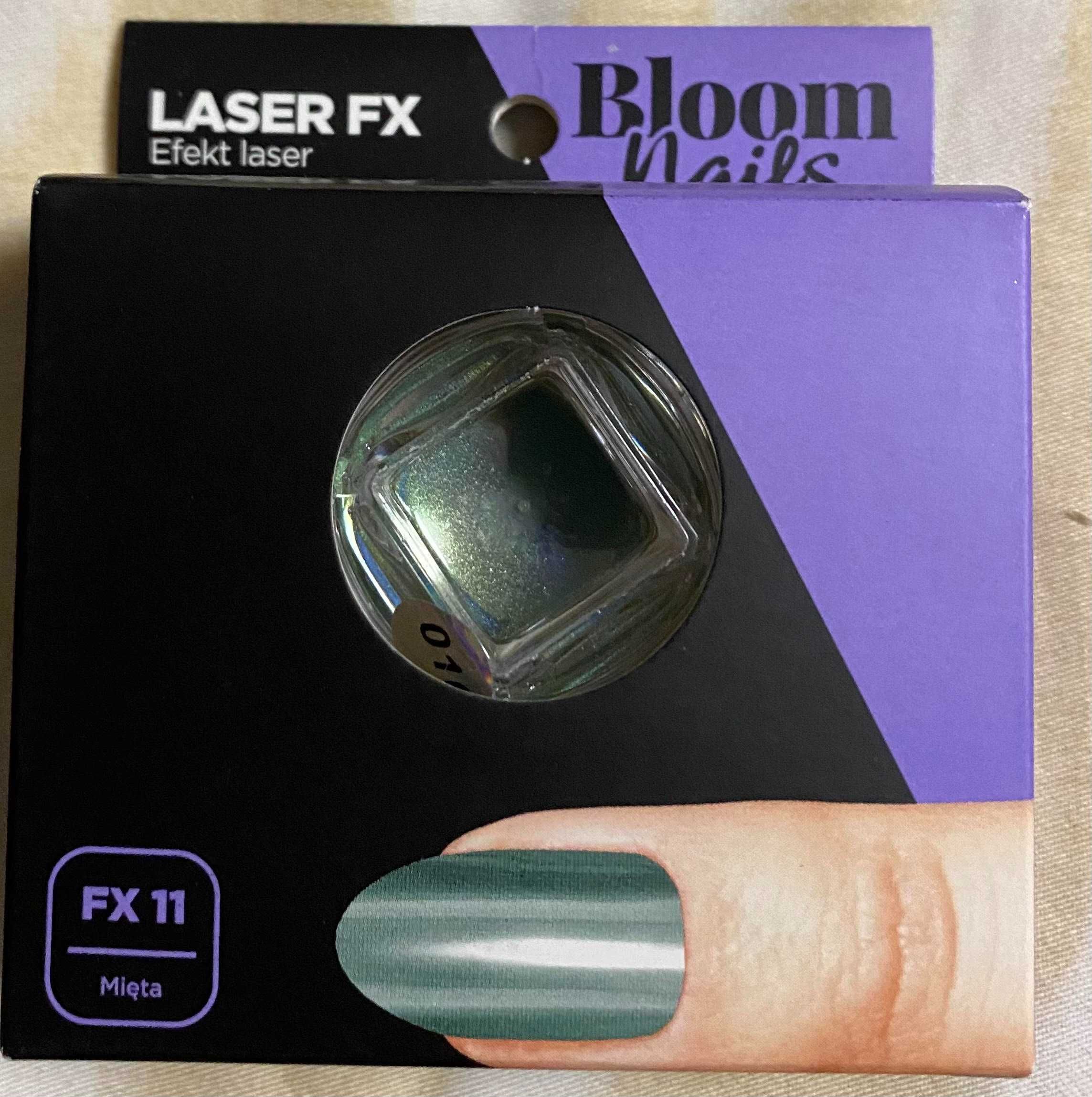 BLOOM - Pyłek efektowy, efekt laser, do paznokci mięta