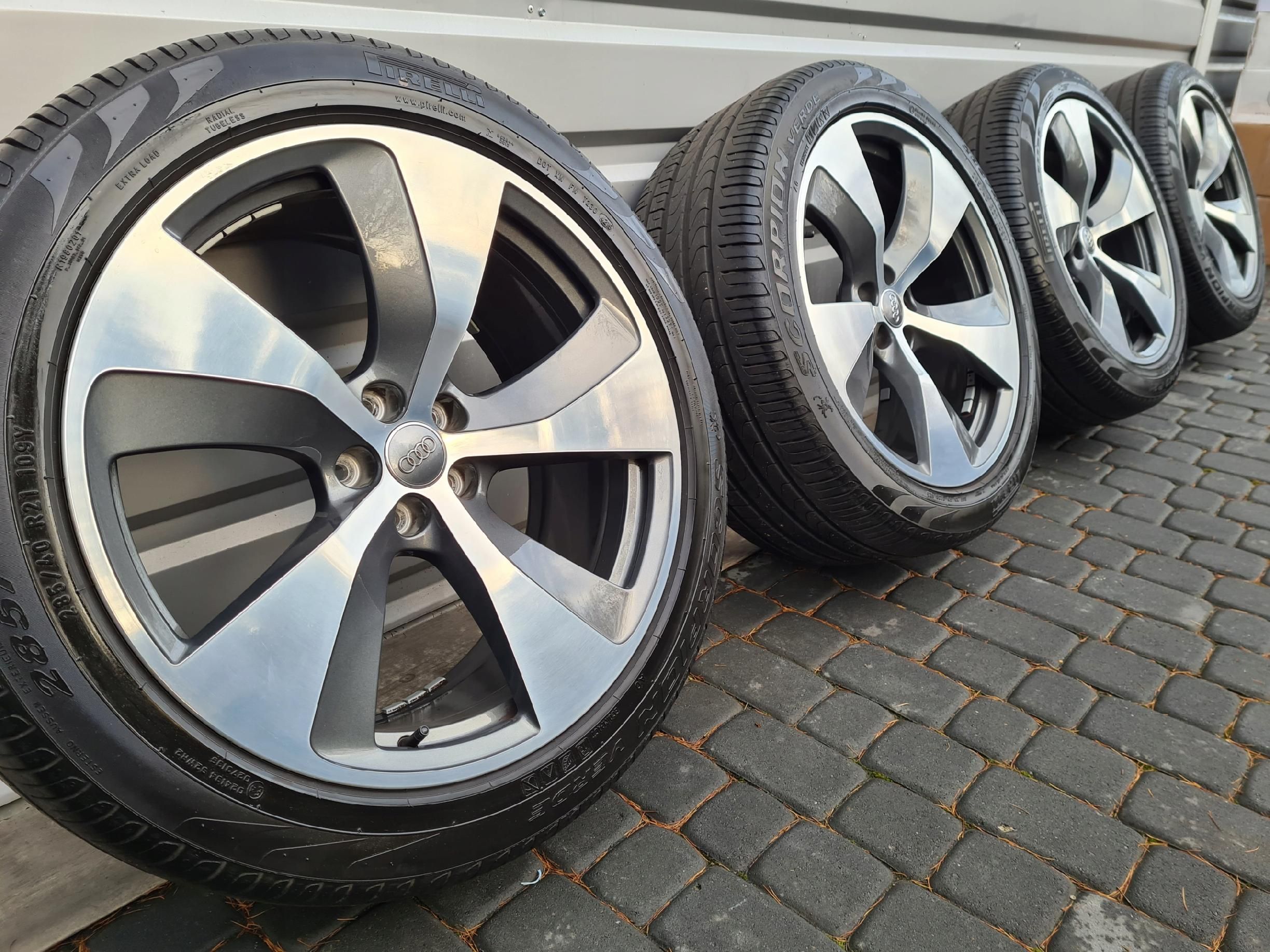 Oryginalne Felgi Audi 21 A5 A6 A7 A8 Q5 Q7 SQ7 Q8