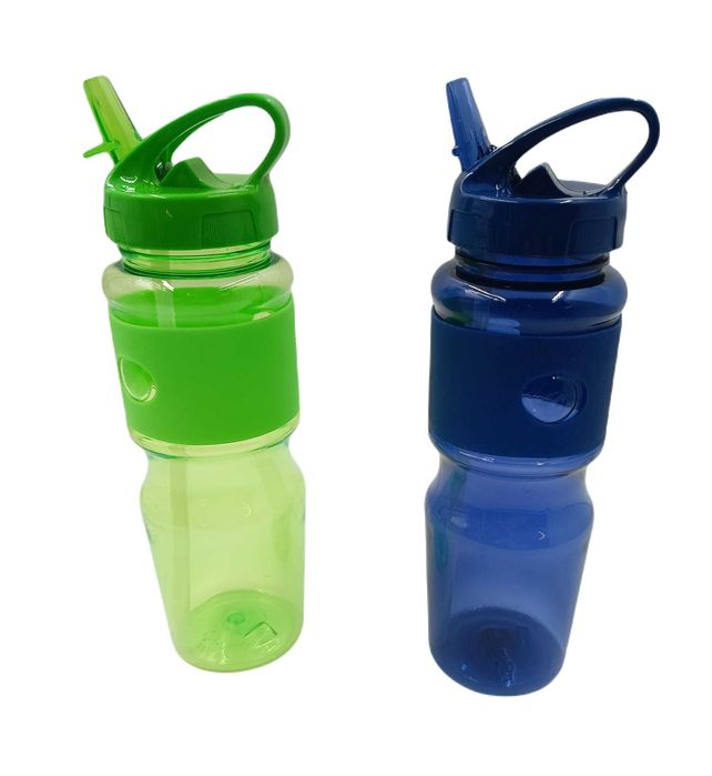 2 x Butelka, bidon na wodę 0,75L siłownie ze słomką BPA 750ml