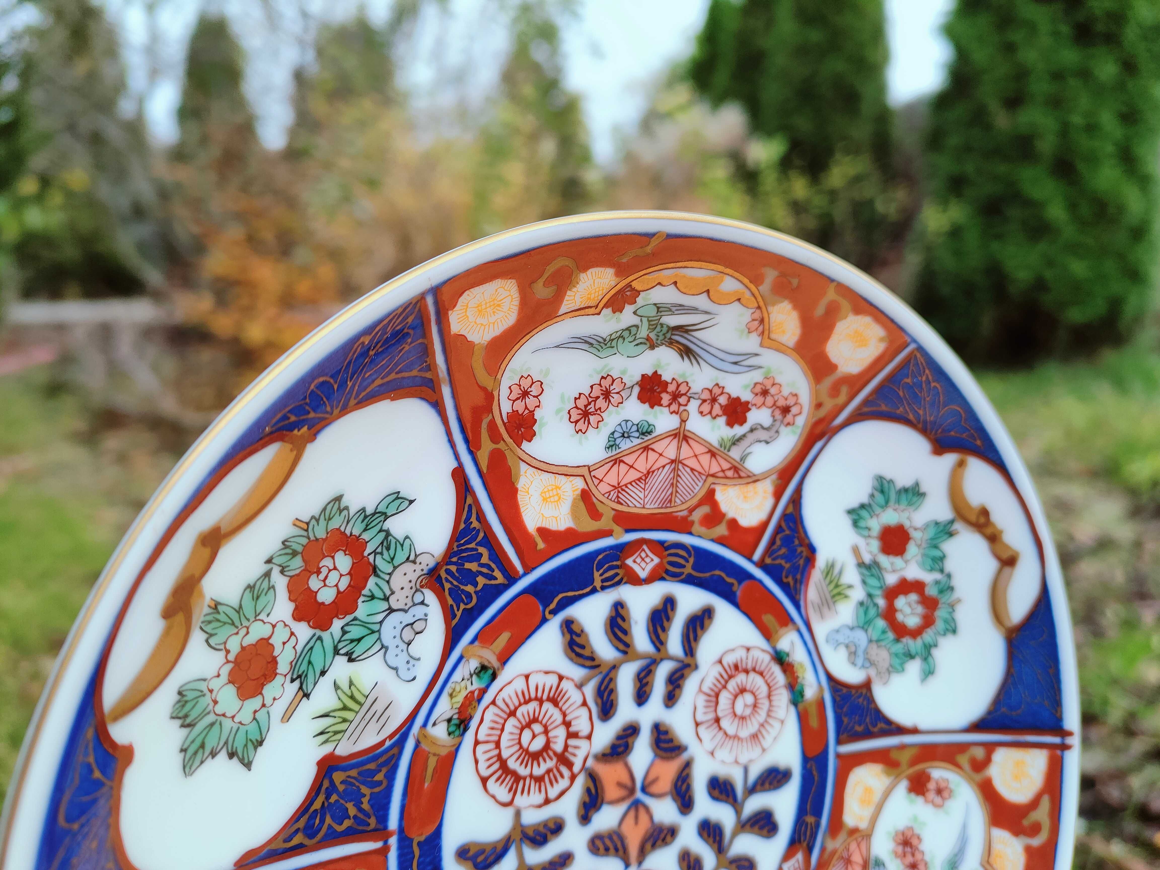 Uroczy japoński talerz - Gold Imari - 18,5 cm