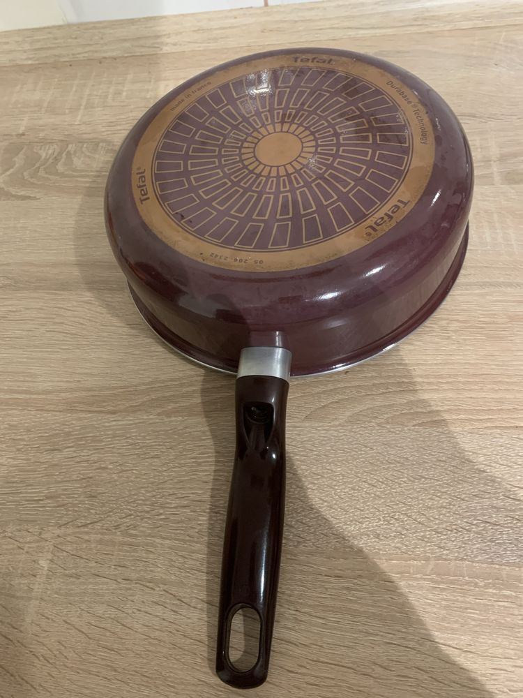 Patelnie Gerlach i Tefal z pokrywkami, kpl nowych garnkow
