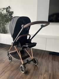 Wozek spacerowy cybex mios rose gold rama i czarna tapicerka