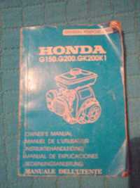 Livro de instruções para motores Honda (Oportunidade)