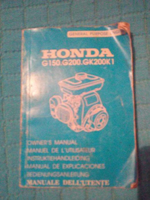 Livro de instruções para motores Honda (Oportunidade)