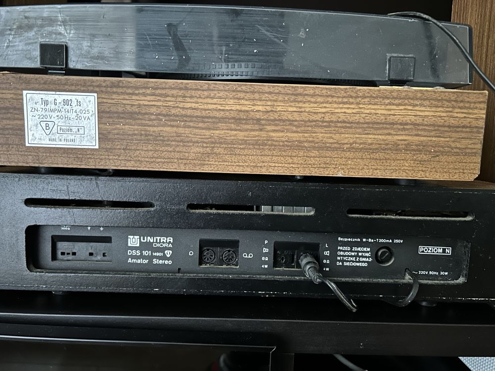 Unitra gramofon radio dwa glosniki