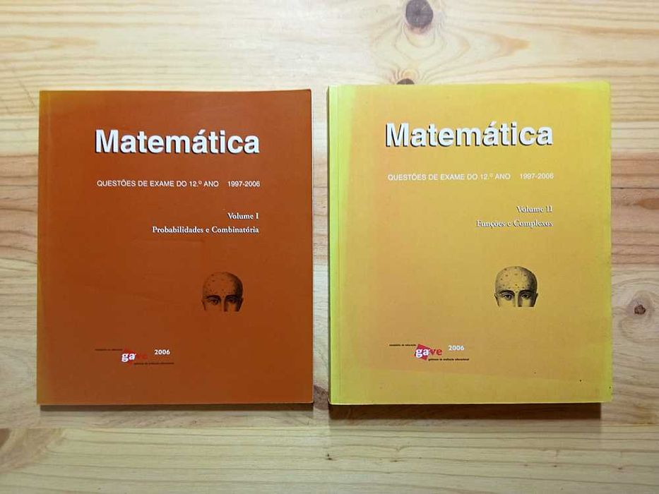 Livros Matemática - Questões Exame 12º Ano - Vol. 1 e 2