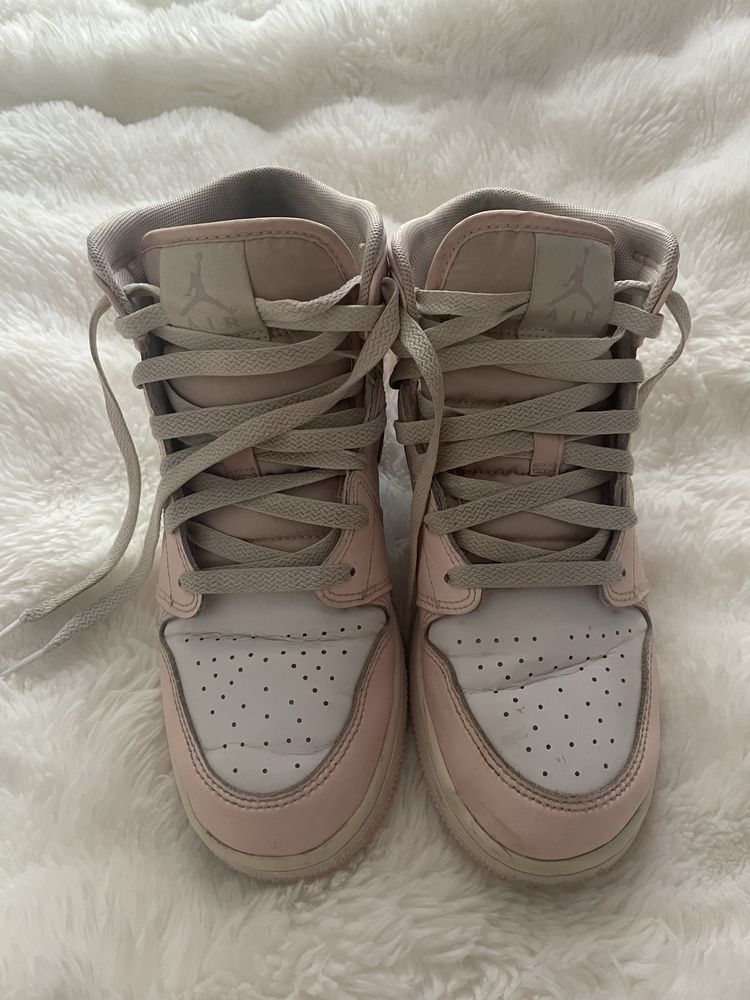 Air Jordan 1 Mid różowe buty, rozmiar 38.5