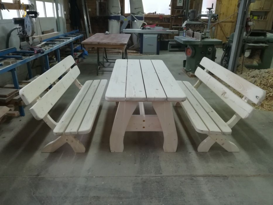 Zestaw ogrodowy, stół, ławki, meble ogrodowe,