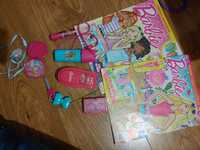 Barbie akcesoria i zestaw gazetek księżniczki disney