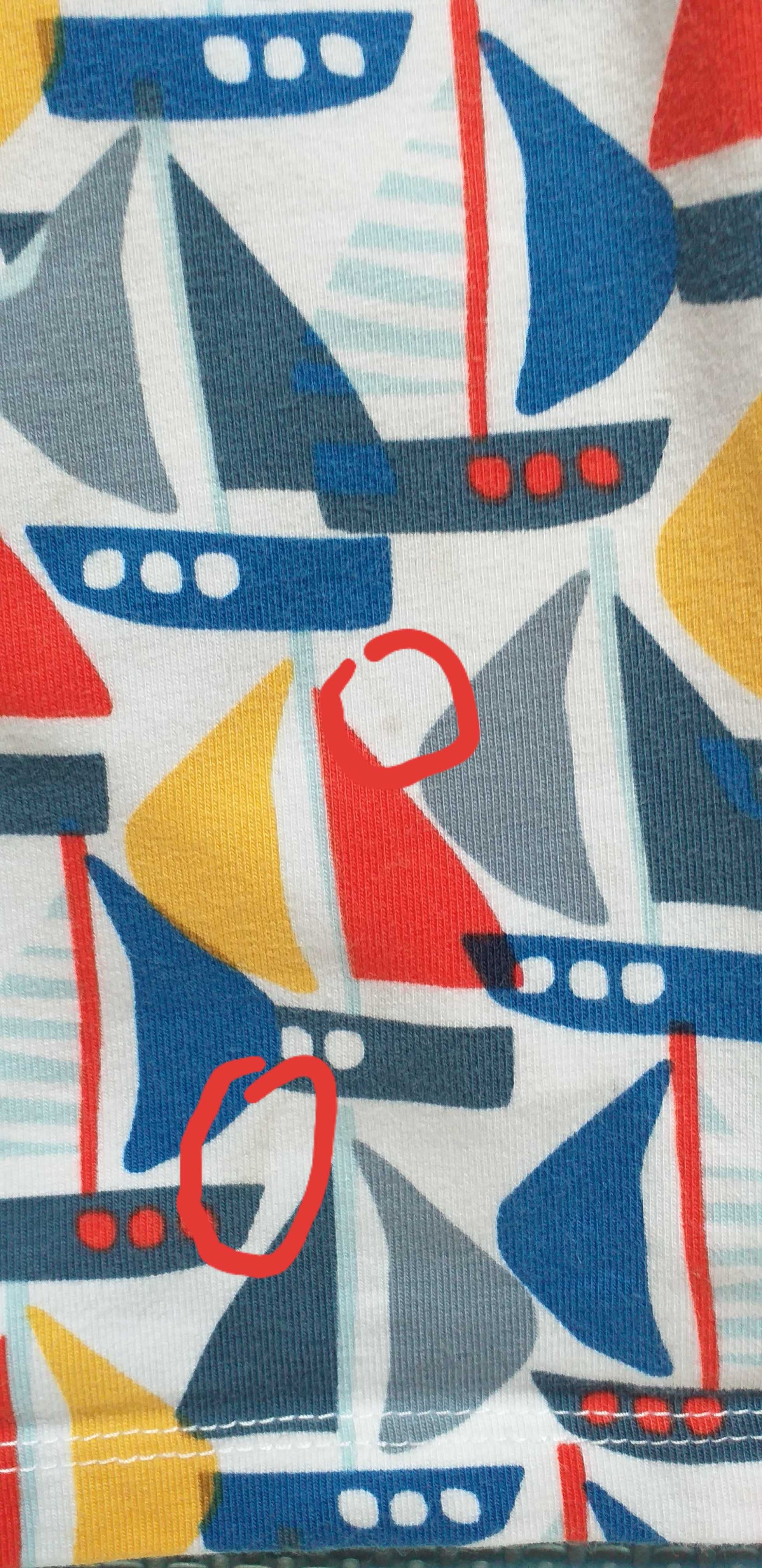 T-shirt koszulka na krótki rękaw bluzka w żaglówki na lato Next 80-86