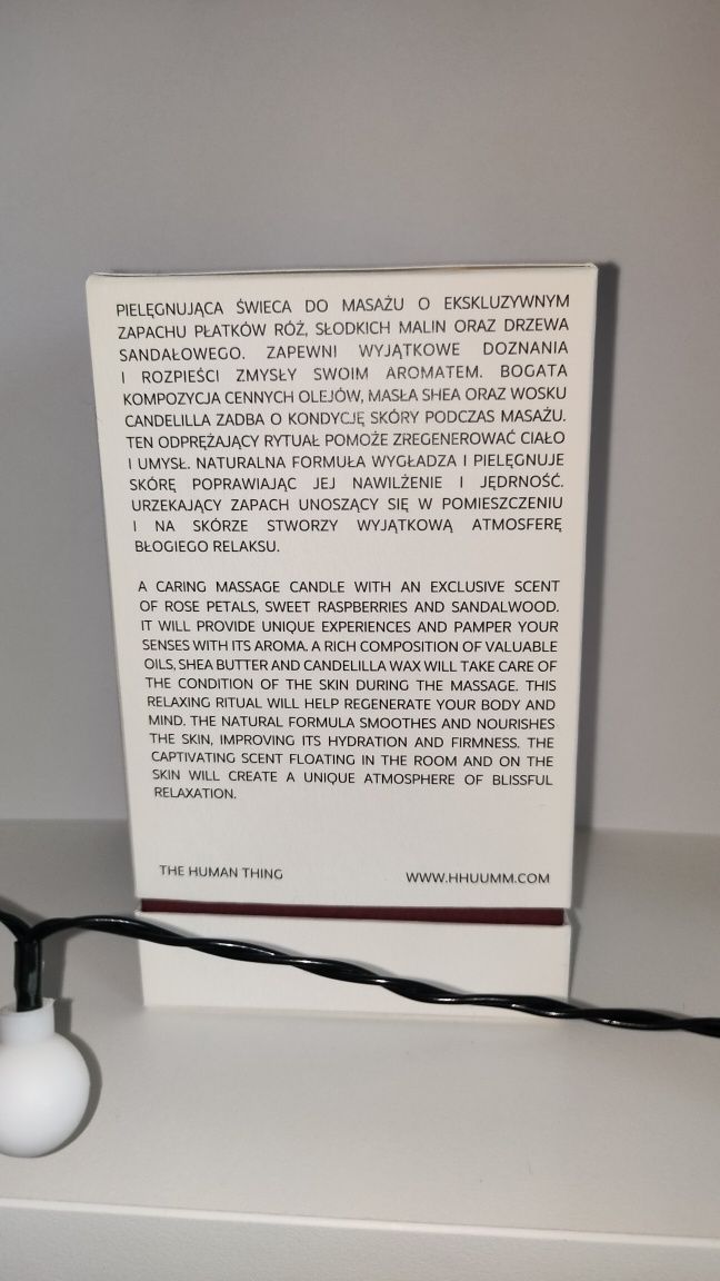 Świeczka do masażu relaksacyjnego