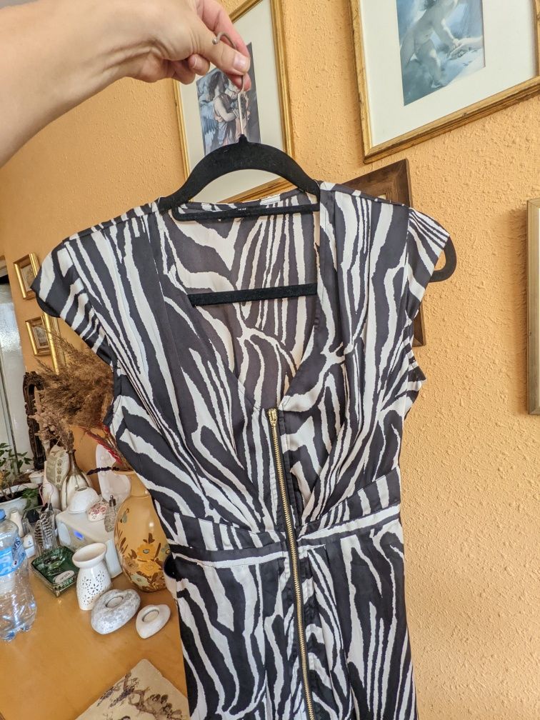 Piękna sukienka zebra H&M